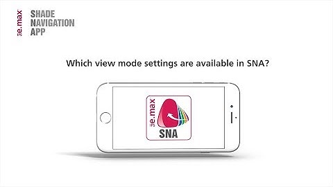 Shade Navigation App – Which view mode settings are available in SNA?