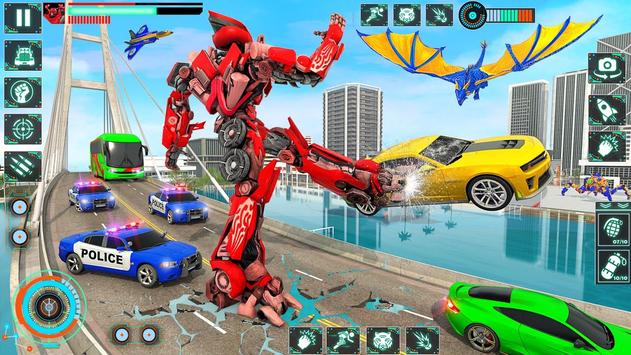 NEW ! Robot Game: Transformation 2026 / Offline Android Gameplay, Mission Rescue 