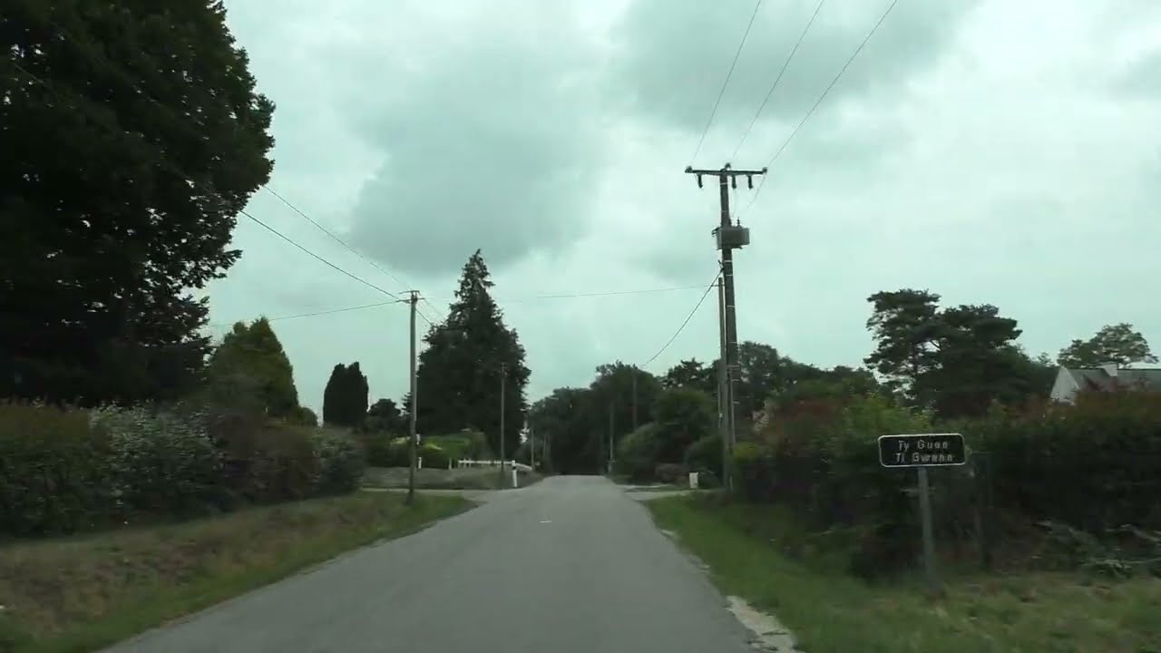 Driving On The D113 From 56400 Kerlambert To 56400 Plumergat, Morbihan, Brittany, France