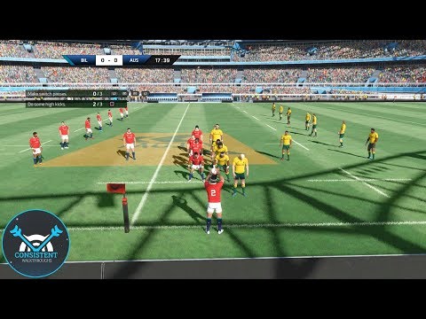 WHAT A TRY! (Rugby 18 Gameplay u0022British u0026 Irish Lions Vs. Australiau0022 Full Match! | PS4 Pro)