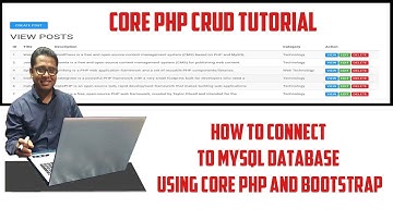 How to Connect to MYSQL Database using Core PHP and Bootstrap