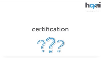 Certification against the Core Humanitarian Standard