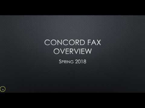 Concord Fax Overview