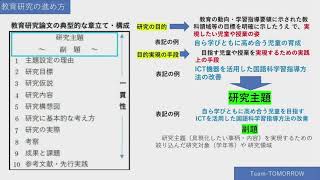 教育研究論文の書き方（その1）