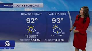 WPTV First Alert Weather Forecast for Afternoon of Friday, July 10, 2026