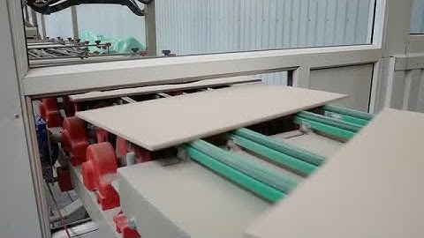 Conveyor Line For Ceramic Tiles Stock Video