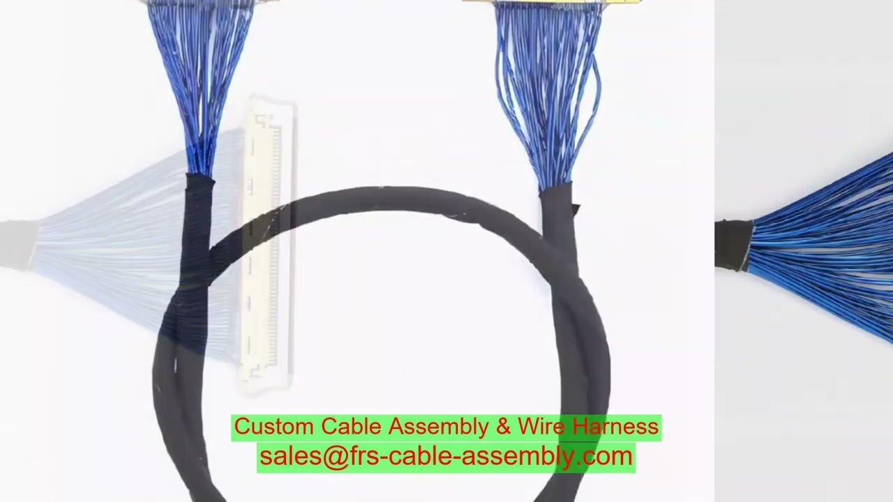Custom Bundled Cable Jst Fah Connector Cable Assembly Resource Management Facility Pre Crimped Wires