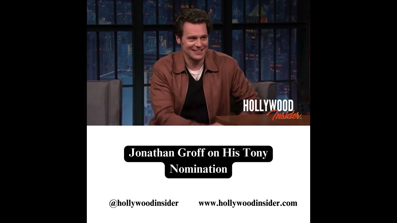 Jonathan Groff on His Tony Nomination | Video: @LateNightSeth