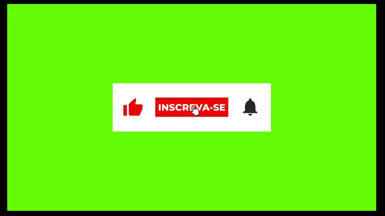 Efeito - Inscreva-se, Deixe Seu Like e Ative o Sininho - Fundo Verde/Green Screen/Chroma key
