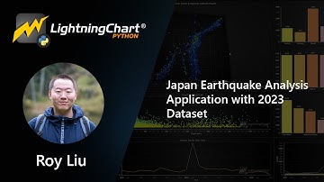 Japan Earthquake Analysis Application #pythonprojects | LightningChart Python
