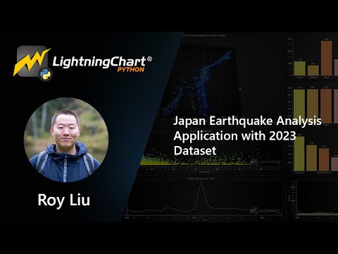 Japan Earthquake Analysis Application #pythonprojects | LightningChart Python