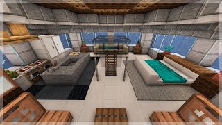 【マインクラフト】水中基地の内装3階の作り方  Part.3　(マイクラ建築)