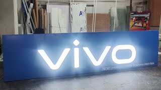 LED Top Letter Sign board With offcut Make and install.