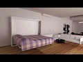 Cama Retrátil &amp; CIA - Vídeo 3D montagem - Cama de Casal Horizontal
