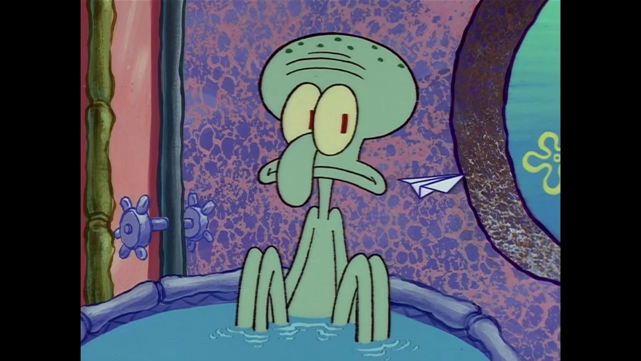 SpongeBob's Paper Plane Shooting Squidward's Duck for 10 Hours - YouTube