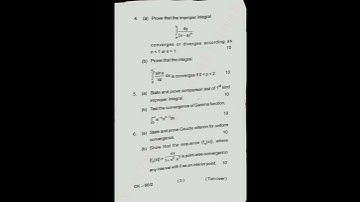 PAPER 9 MATH SEM 4(RIEMANN INTEGRAL AND SERIES OF FUNCTIONS 2018-21) BBMKU Dhanbad #shorts #question