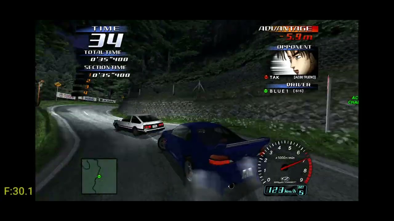 Initial D Arcade Stage 3 - Legend Of The Street W/ Nissan Silvia S15 Pt 33(Flycast HD)