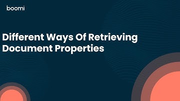 Different Ways Of Retrieving Document Properties