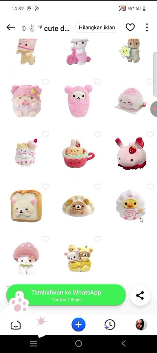 belanja di aplikasi stiker. ly guys tapi adek aku yang milih guys 😊🙏