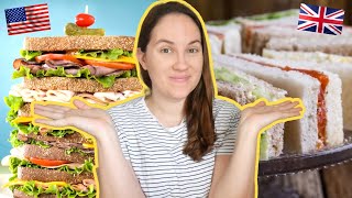UK vs USA Sandwiches! // fascinating differences