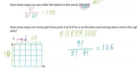 2.4 Permutations with Some Identical Objects