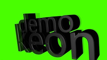[Cinema 4d] keon test demo Green Screen.