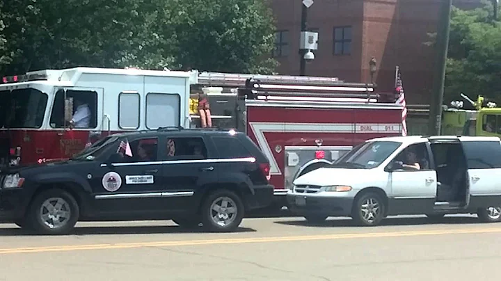 Hornell 4th of July parade - lining up