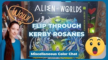 Kerby Rosanes Alien Worlds Coloring Book Flip Through *Trigger Warning*