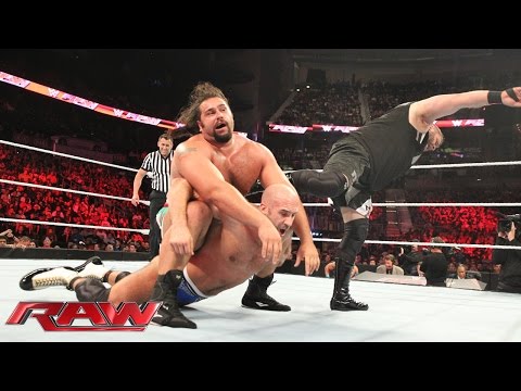 Cesaro vs. Kevin Owens vs. Rusev - Winner Faces John Cena for the U.S. Championship: Raw, July 13, 2