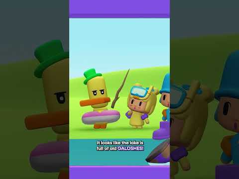 🤩 Learn & Play with Pocoyo! Help him fish out the galoshes! 🥾 Download the Nurture Kids App! #pocoyo