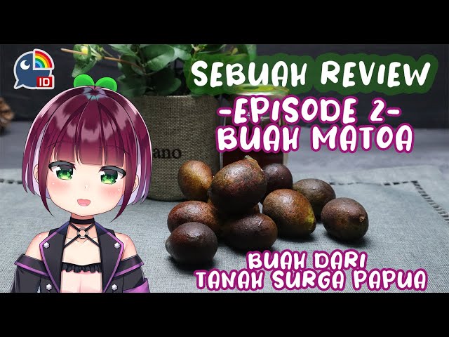 〔SEBUAH REVIEW #2〕BUAH MATOA DARI TANAH SURGA PAPUA【NIJISANJI ID | NAGISA ARCINIA】のサムネイル