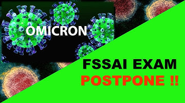 FSSAI Exam Postpone!! || Nishant eAcademy