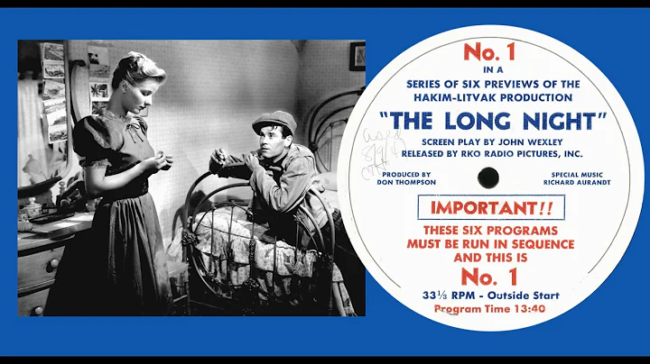 "The Long Night" 1947 Film Noir Radio Preview Henr...