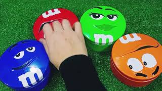 Satisfying Video | Unpacking and Mixing Rainbow Candy in three M&M'S Boxes ASMR Unpacking M&M