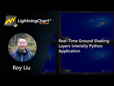 Real-Time Ground Shaking Layers Intensity Python Application #python | LightningChart Python