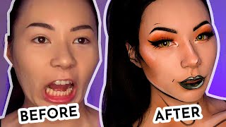 SUPER QUICK AND EASY COMIC MAKEUP | LAST MINUTE HALLOWEEN IDEA