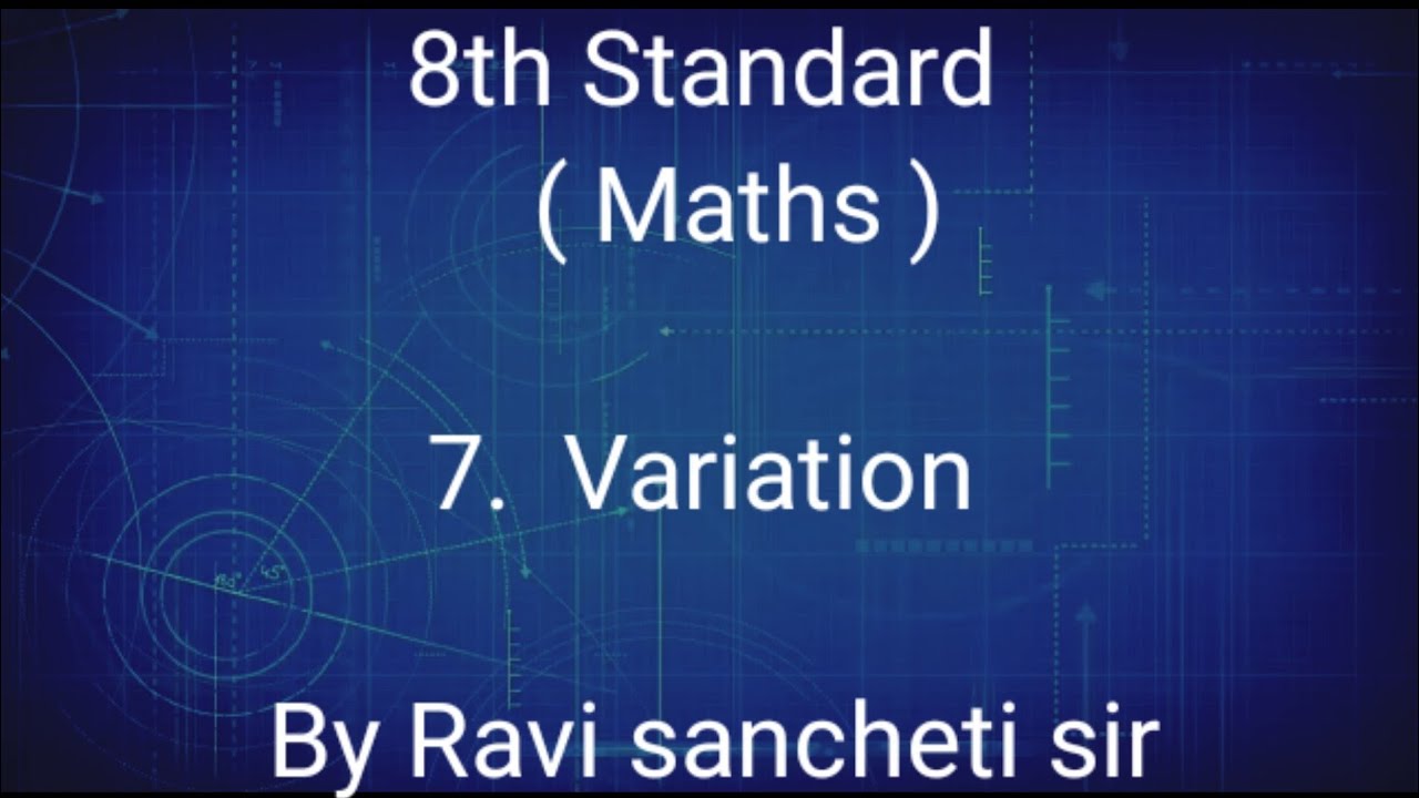 8 th Mathematics ( State board): 3. Variation. Inverse variation. - YouTube