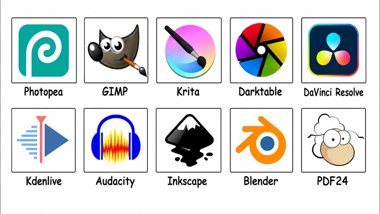 Every Free App That Replaces Adobe Explained in 20 minutes - YouTube