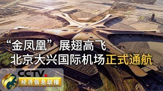 《经济信息联播》北京大兴国际机场正式通航 20190925 | CCTV财经