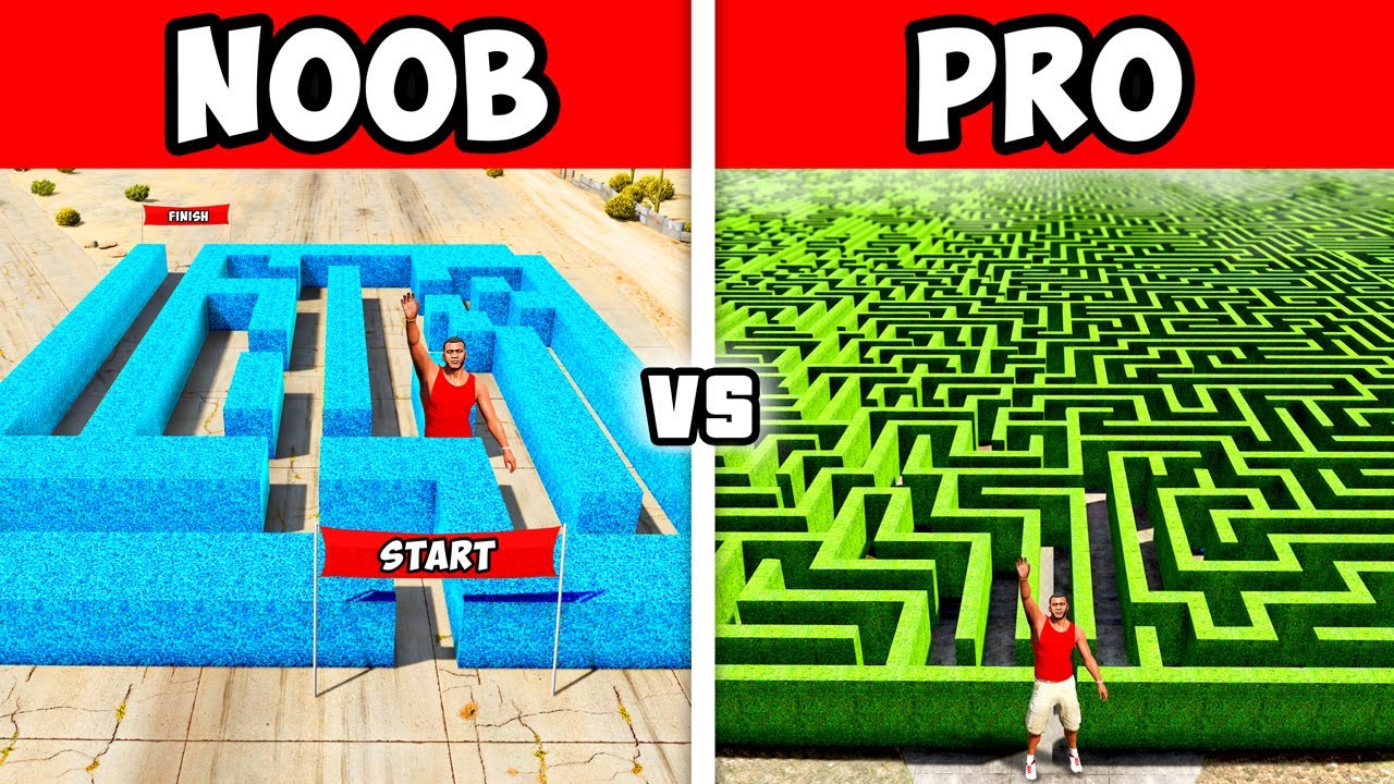 GTA 5 NOOB vs PRO: MAZE ESCAPE!