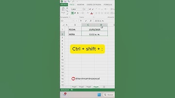 Inserta la Hora y Fecha Actual en Segundos con Excel 🕒📅 #excel #shorts