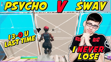 FaZe Sway Finally 1v1 BuildFight Chronic Psycho Again & THIS Happened...
