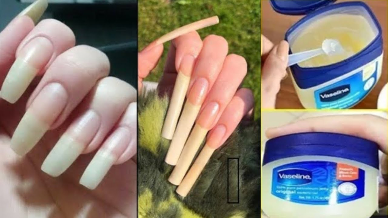In Just 2 Minutes Grow Long Strong Beautiful Nails With Vaseline / Long  Healthy Nails Tips at Home - YouTube