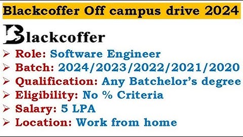 🔥Blackcoffer is hiring 2024/23/22/21/20 batch | Work from home | No % Criteria | Required Skills?