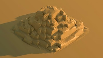 How to make low poly desert scene in Cinema 4D in 5 minutes!