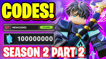 *NEW* ALL SEASON 2 PART 2 UPDATE CODES FOR DUNGEON HEROES 2025! ROBLOX DUNGEON HEROES CODES