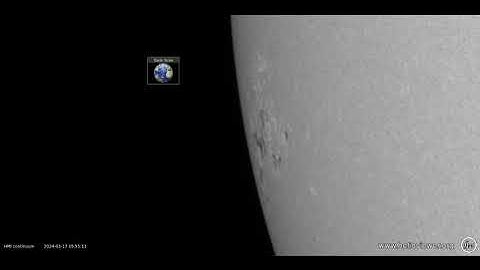 Large sunspot complex coming over the southeast limb. 17.3.24