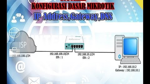 Konfigurasi Dasar Mikrotik IP Address,Gateway,DNS   | Tutorial Mikrotik #1