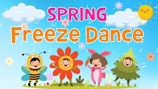 Spring Freeze Dance | For Kids | 4K