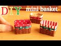 DIY Miniature christmas decor basket🎄⭐| dollhouse miniature / DIYミニチュアバスケット